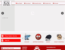 Tablet Screenshot of gulalsigorta.com